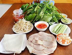 Thịt luộc bánh tráng
